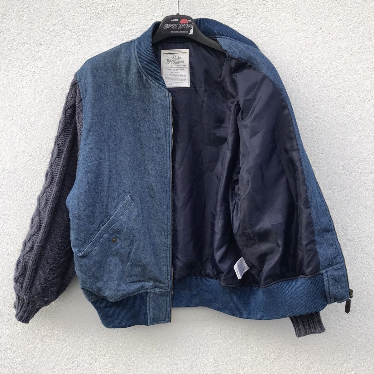 Japanese Brand Rodeo Crowns Knit Sleeve Denim Jackets Size US S / EU 44-46 / 1 - 5 Thumbnail