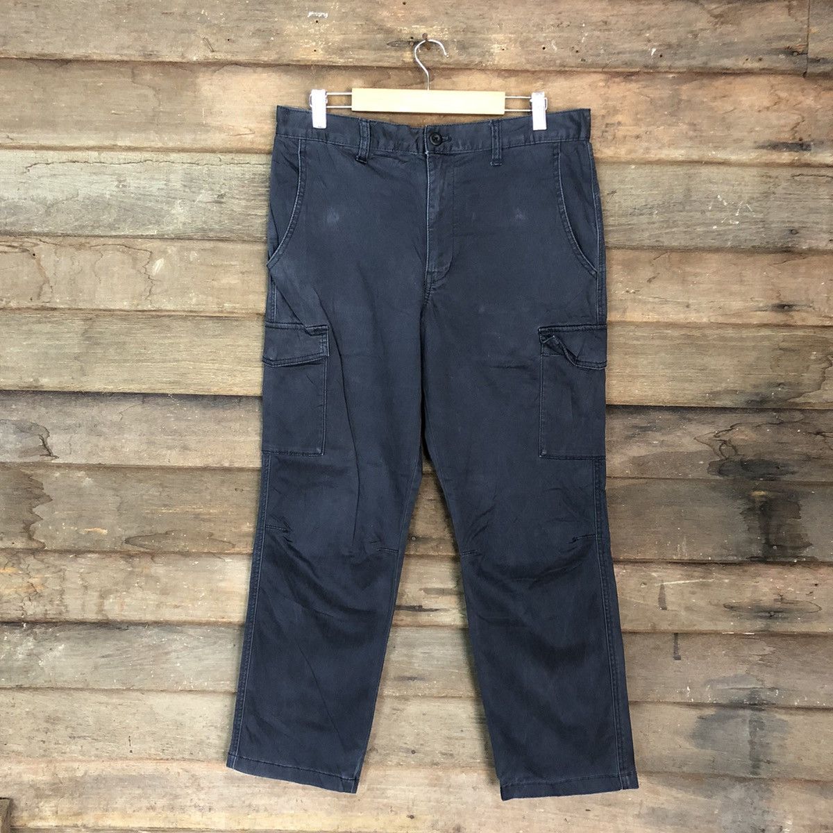 image of Vintage Japan Blue Multipocket Tactical Cargo Pants C1025, Men's (Size 32)
