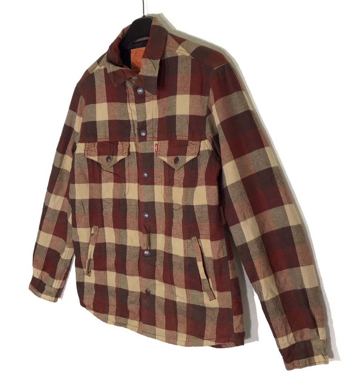 Levi's Levi’s Checkered Quilted Lining Winter Shirt Jackets Size US M / EU 48-50 / 2 - 2 Thumbnail