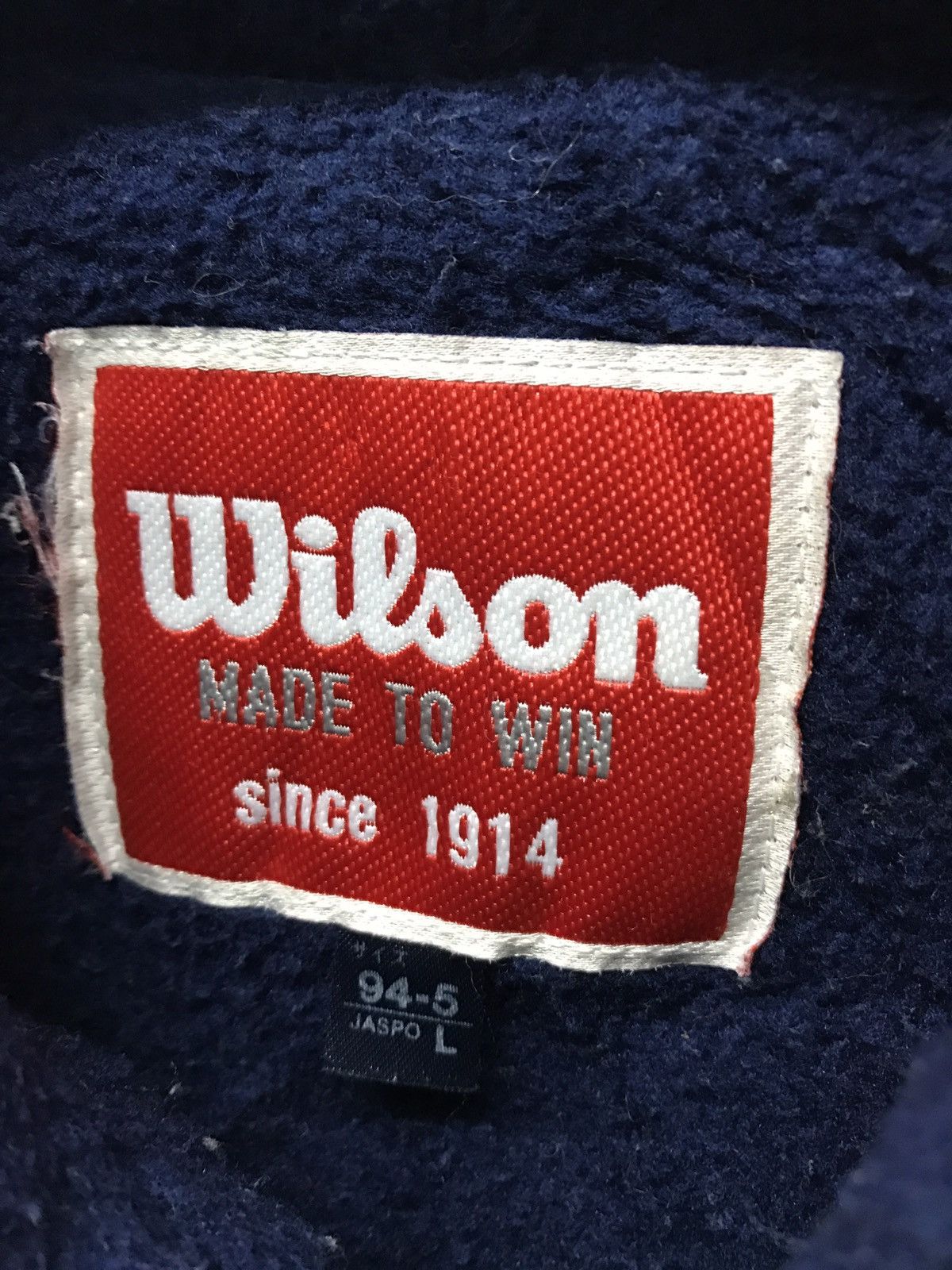 Vintage × Wilson Wilson Spell Out Embroidered Hooded Jacket Made In Japan Size US L / EU 52-54 / 3 - 5 Thumbnail