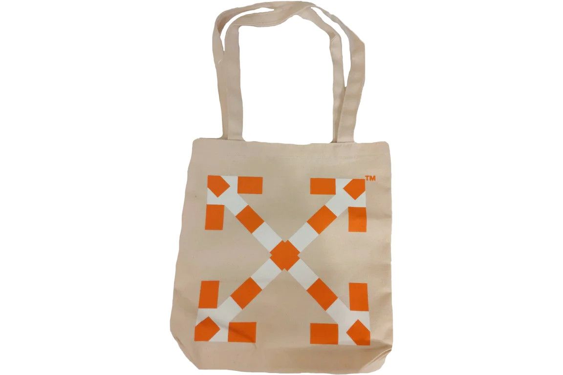 image of Virgil Abloh Mca Tote Bag in Beige, Men's