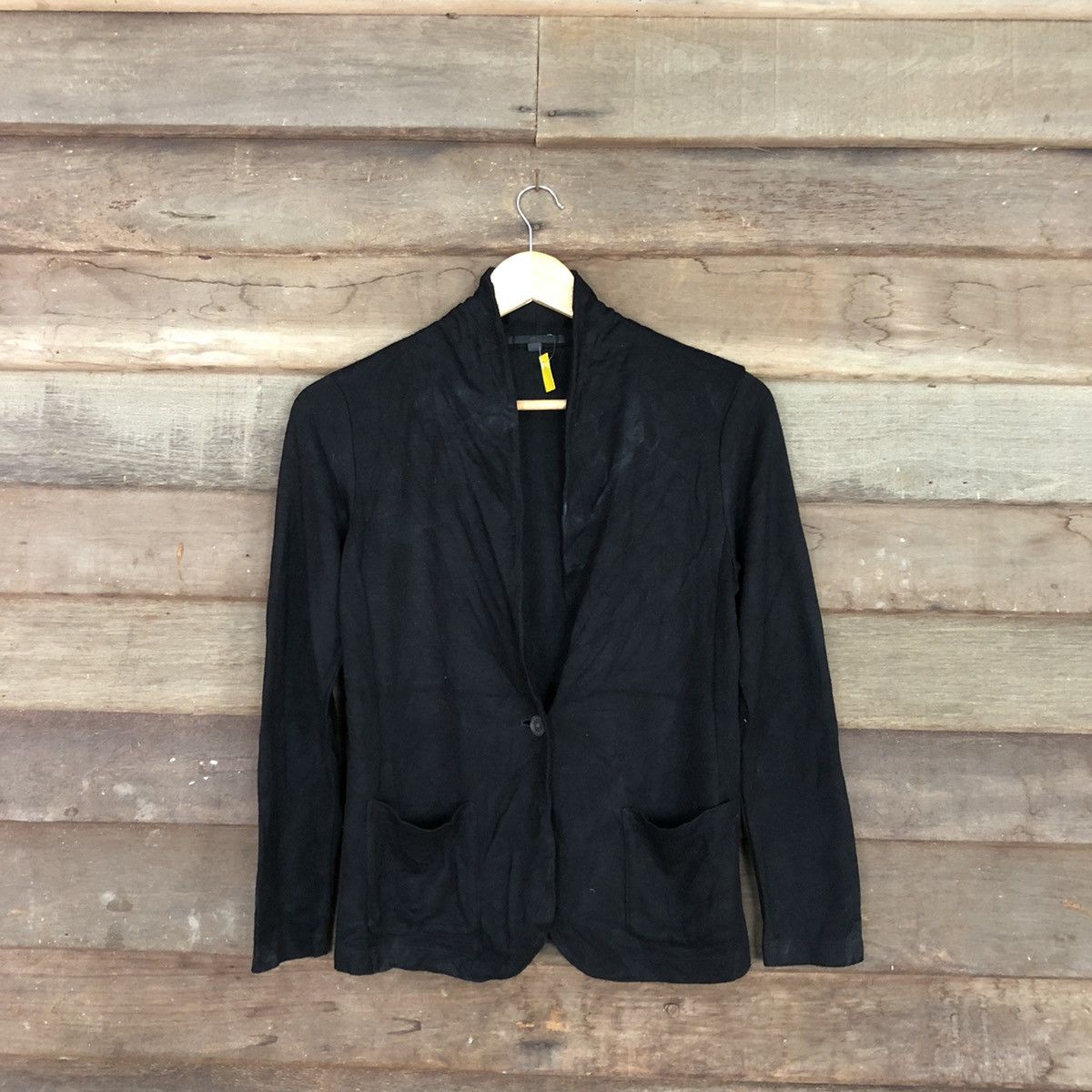 Japanese Brand × Uniqlo Uniqlo plain Black Cardigan #3855 Size US S / EU 44-46 / 1 - 1 Thumbnail