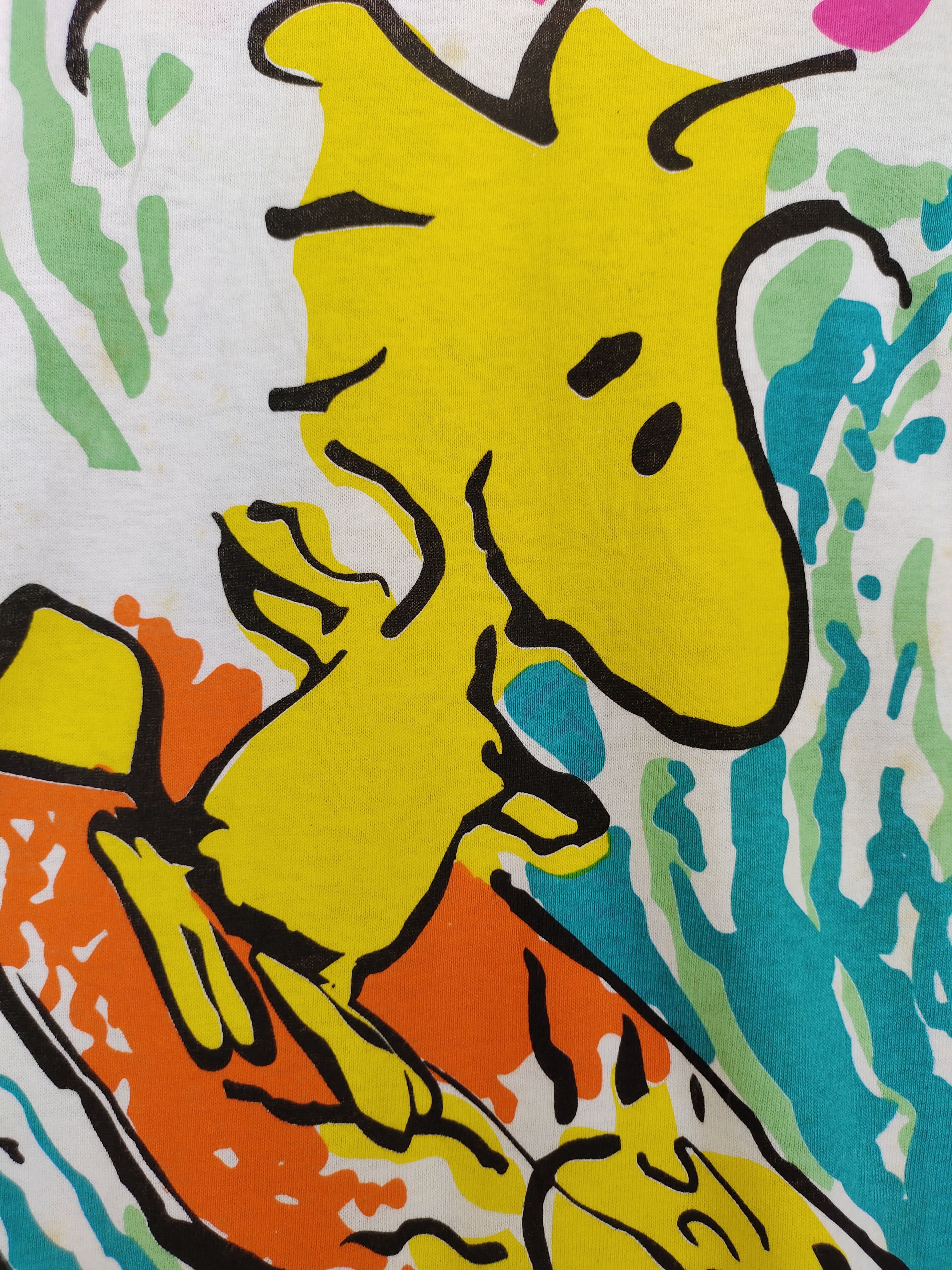 Cartoon Network Vintage 90s Woodstock Surf Mirror Print Ovp T Shirt Size US M / EU 48-50 / 2 - 6 Thumbnail