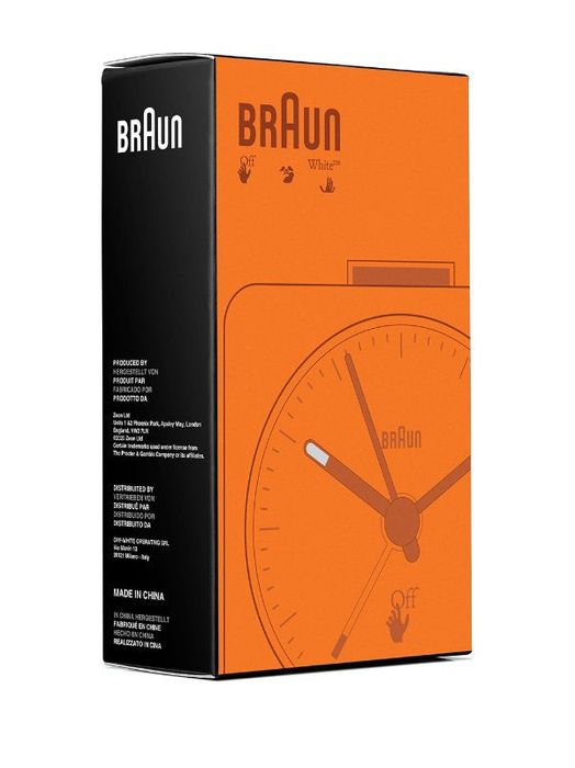 Virgil Abloh Braun Off-White Alarm Clock Set Pale Blue/Orange - ES