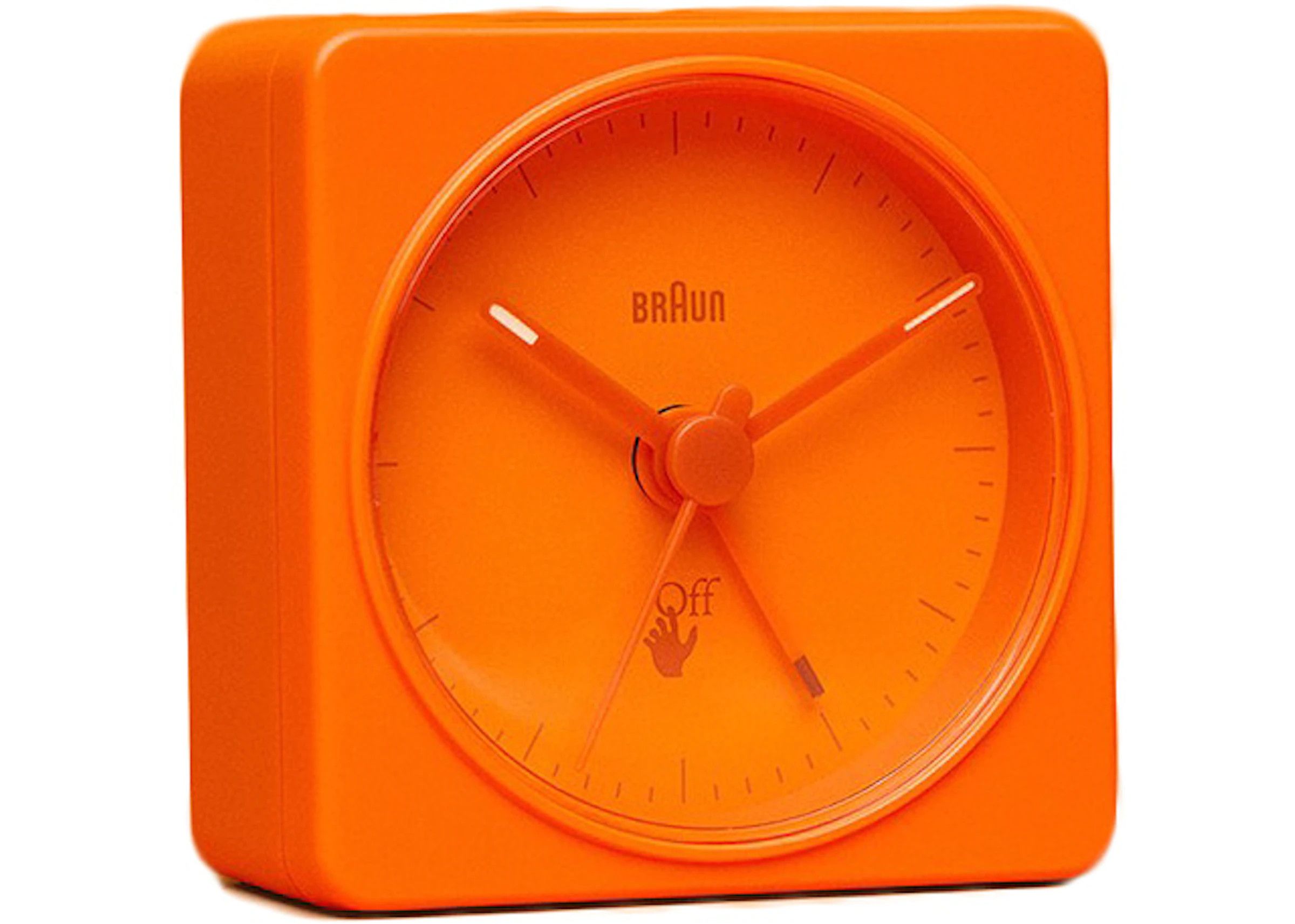 image of Off-White X Braun Analogue Alarm Clock in Orange, Men's