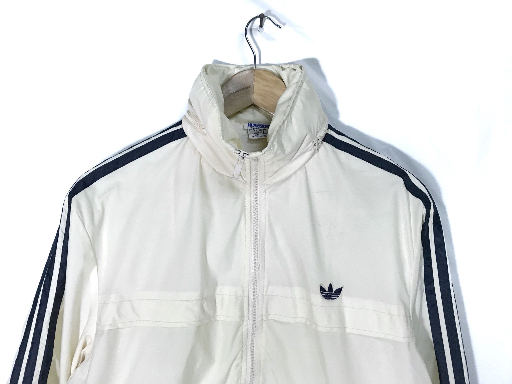 Adidas Vintage Adidas West Germany Windbreaker Jacket Size US L / EU 52-54 / 3 - 3 Thumbnail