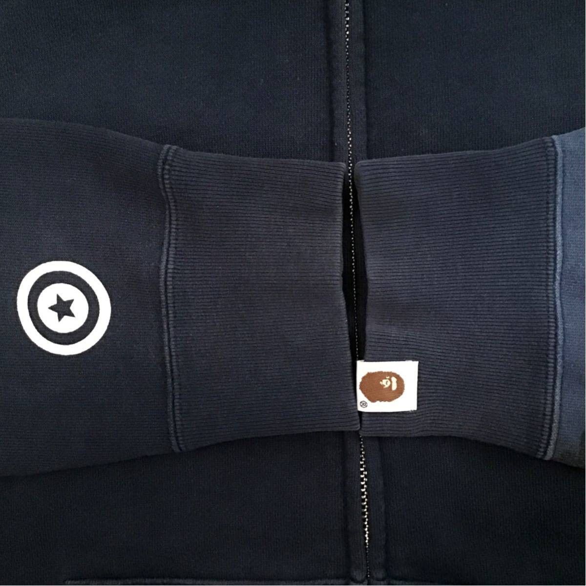 Bape BAPE Navy × Blue camo Shark full zip hoodie a bathing ape Size US M / EU 48-50 / 2 - 6 Thumbnail