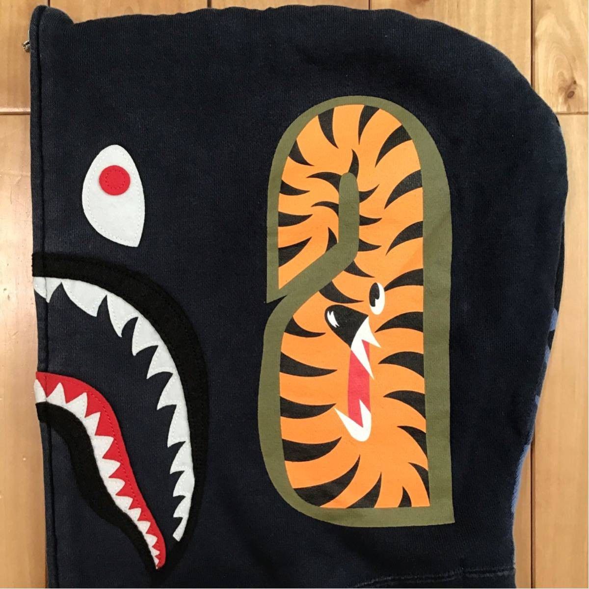 Bape BAPE Navy × Blue camo Shark full zip hoodie a bathing ape Size US M / EU 48-50 / 2 - 5 Thumbnail