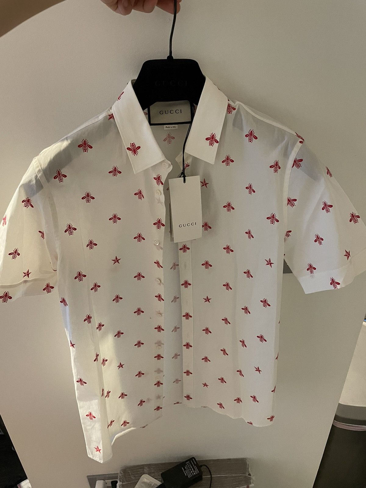 Gucci Rare Super Limited Runway Bee Print Duke Shirt Brand New Size US M / EU 48-50 / 2 - 14 Thumbnail
