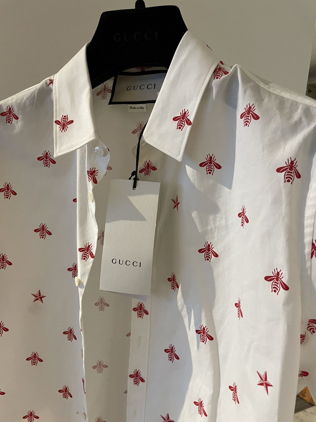 Gucci Rare Super Limited Runway Bee Print Duke Shirt Brand New Size US M / EU 48-50 / 2 - 3 Thumbnail