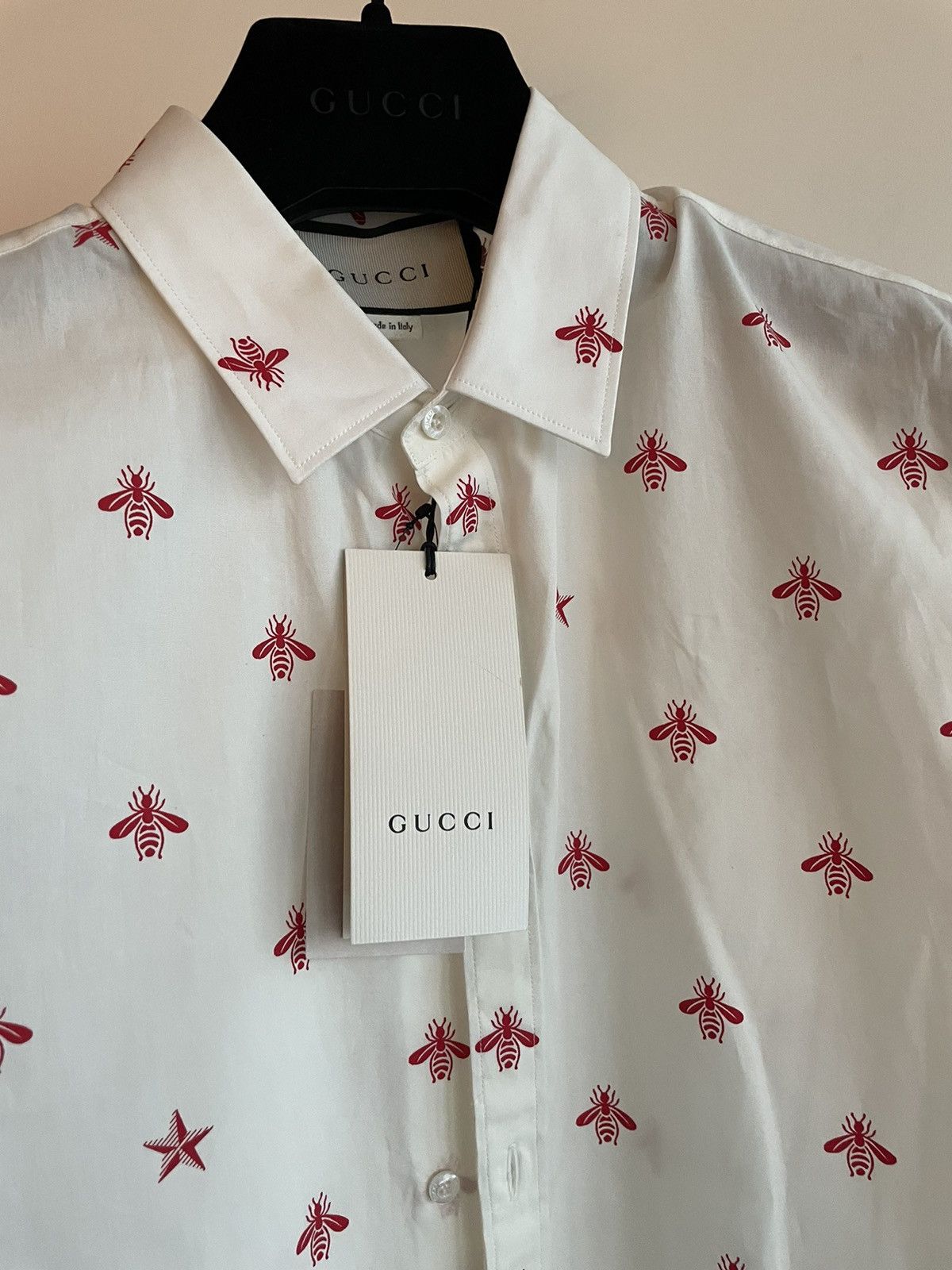 Gucci Rare Super Limited Runway Bee Print Duke Shirt Brand New Size US M / EU 48-50 / 2 - 2 Thumbnail