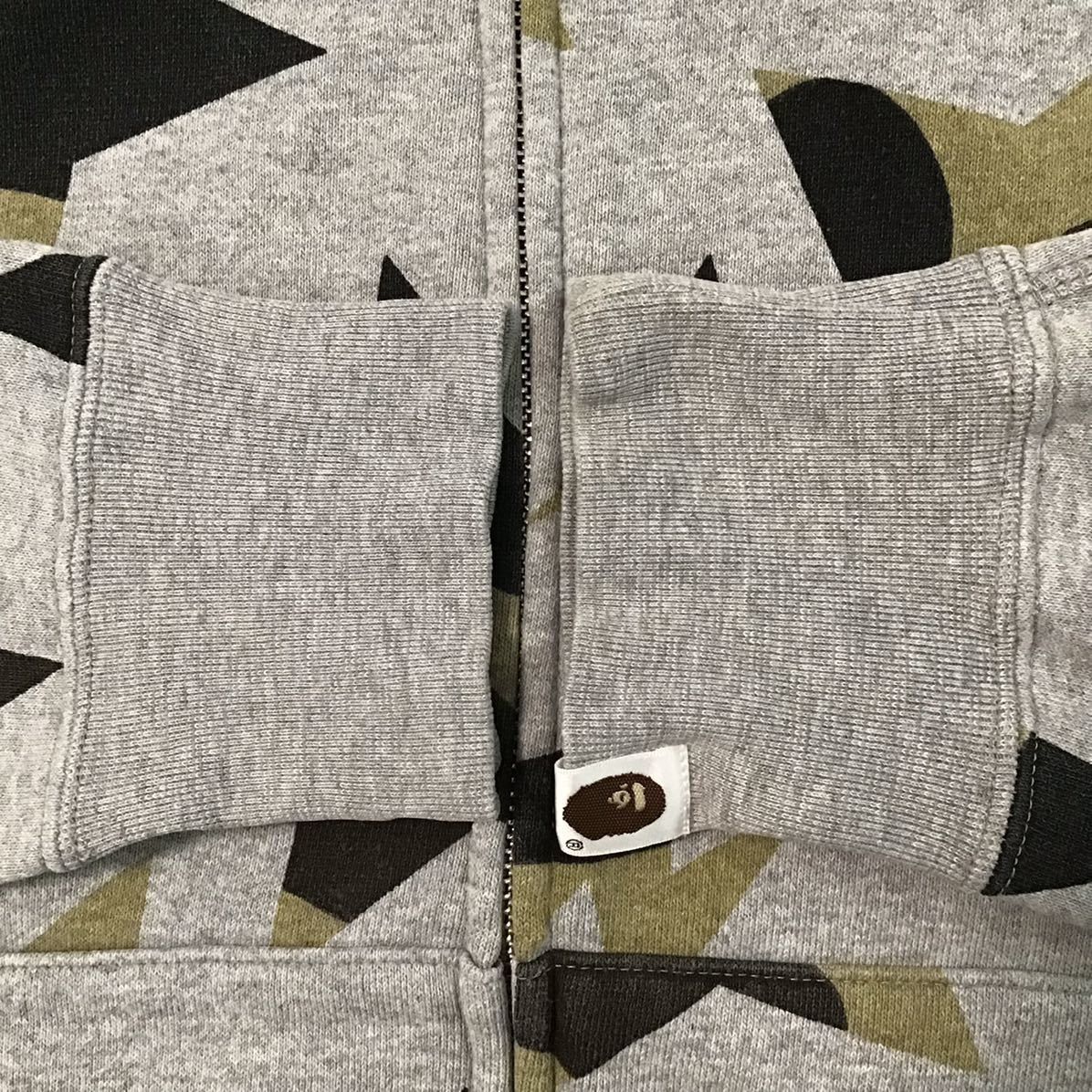 Bape BAPE Sta full zip hoodie gray × 1st camo a bathing ape star Size US S / EU 44-46 / 1 - 4 Thumbnail