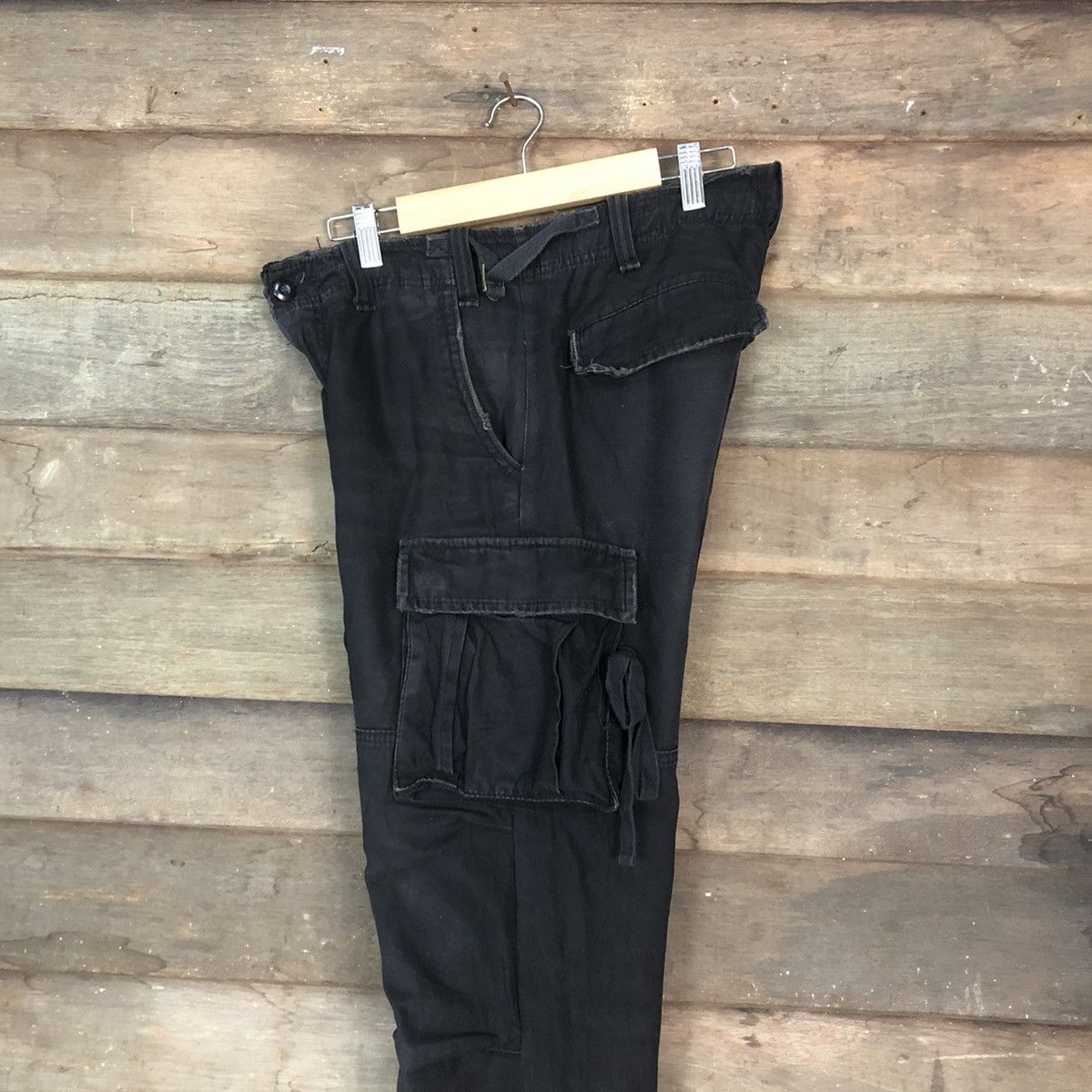 Japanese Brand JUNGLE STORM CARGO PANTS MULTIPOCKET BLACK STREETWEAR Size US 30 / EU 46 - 19 Thumbnail
