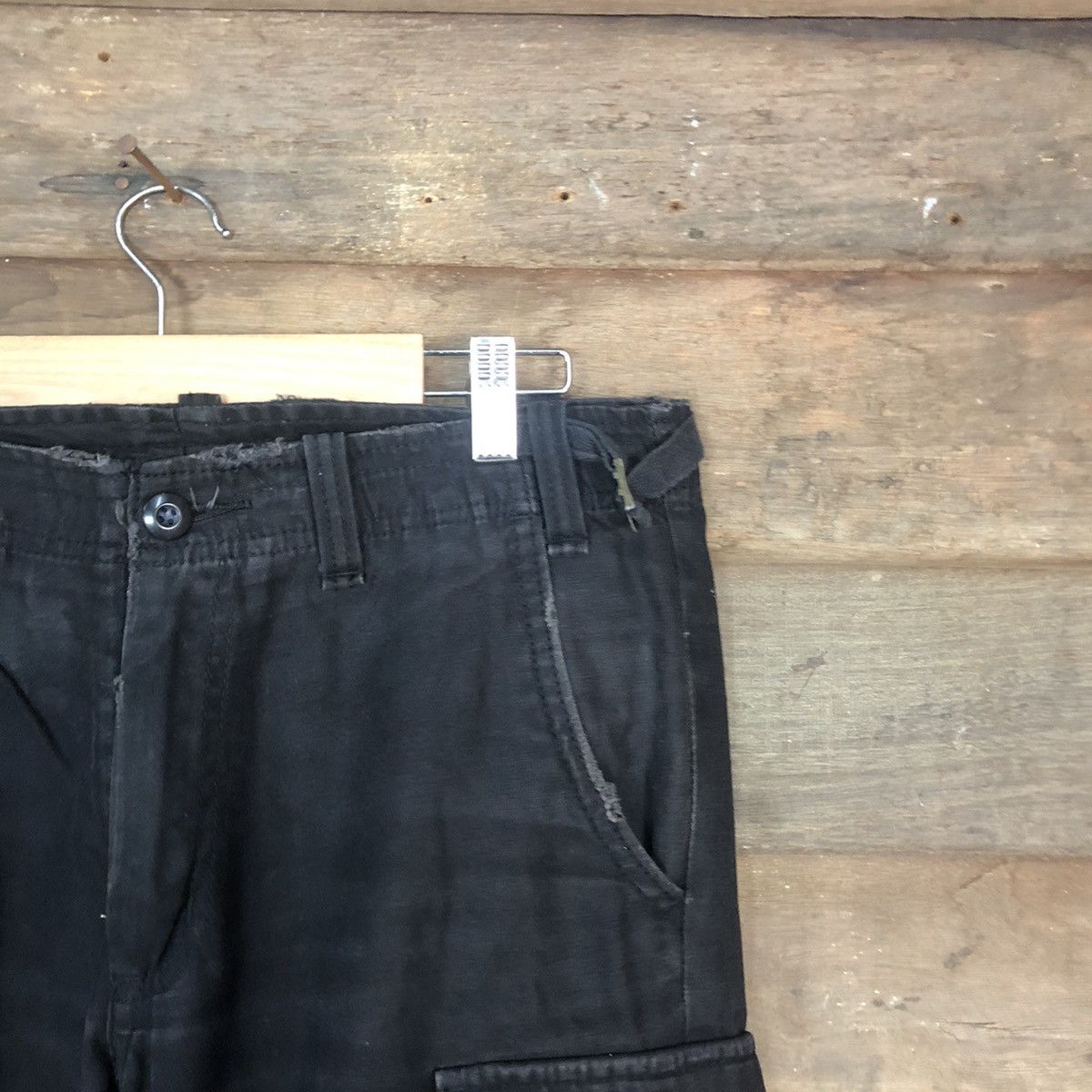 Japanese Brand JUNGLE STORM CARGO PANTS MULTIPOCKET BLACK STREETWEAR Size US 30 / EU 46 - 5 Thumbnail