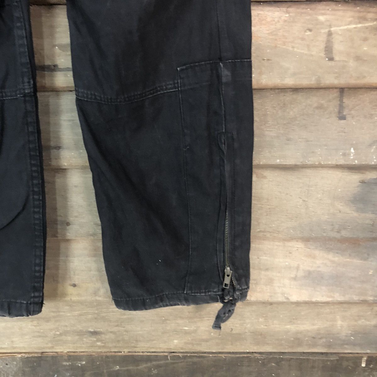Japanese Brand JUNGLE STORM CARGO PANTS MULTIPOCKET BLACK STREETWEAR Size US 30 / EU 46 - 9 Thumbnail