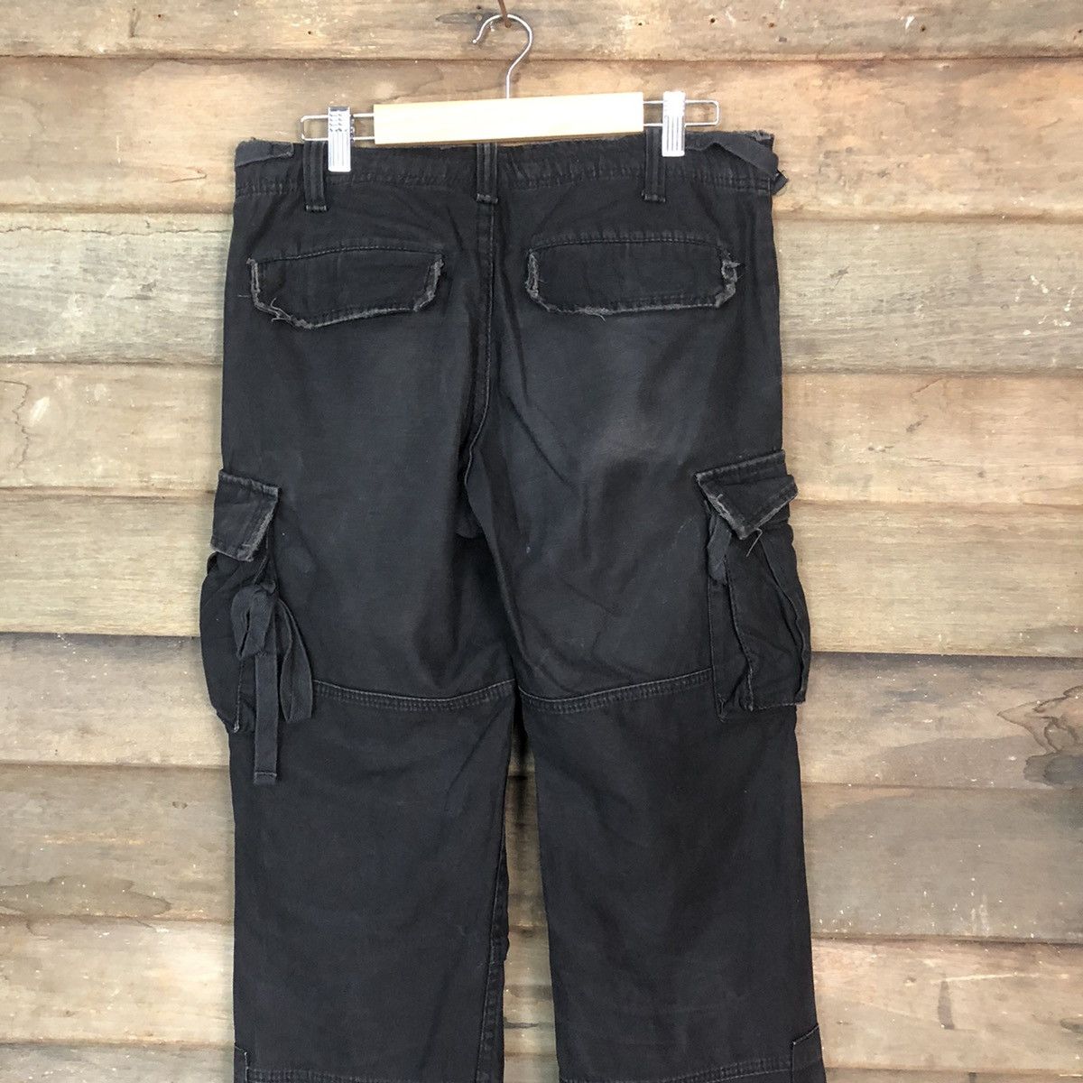 Japanese Brand JUNGLE STORM CARGO PANTS MULTIPOCKET BLACK STREETWEAR Size US 30 / EU 46 - 12 Thumbnail