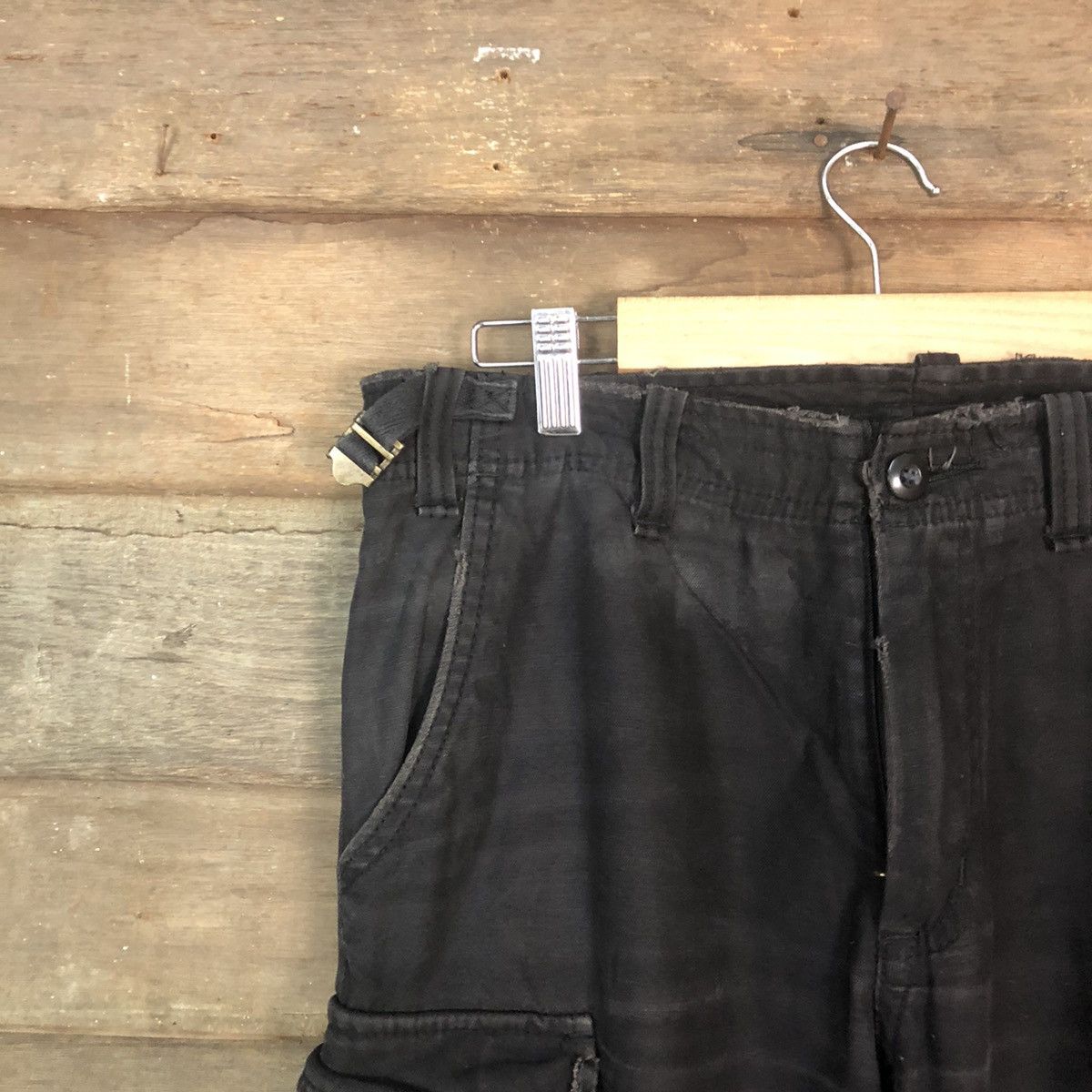 Japanese Brand JUNGLE STORM CARGO PANTS MULTIPOCKET BLACK STREETWEAR Size US 30 / EU 46 - 4 Thumbnail