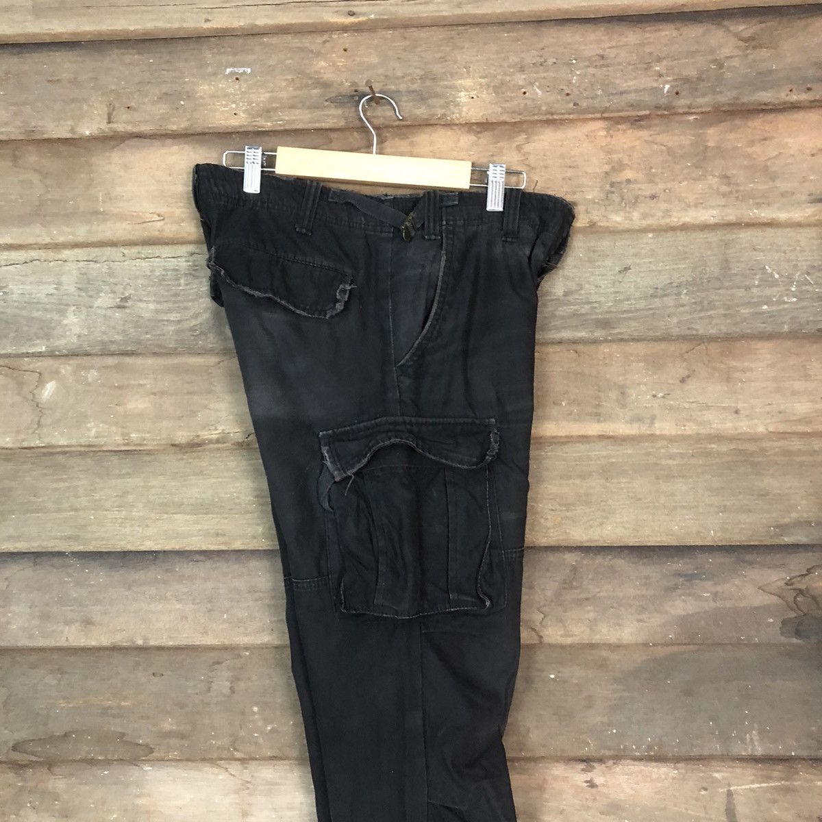 Japanese Brand JUNGLE STORM CARGO PANTS MULTIPOCKET BLACK STREETWEAR Size US 30 / EU 46 - 21 Thumbnail