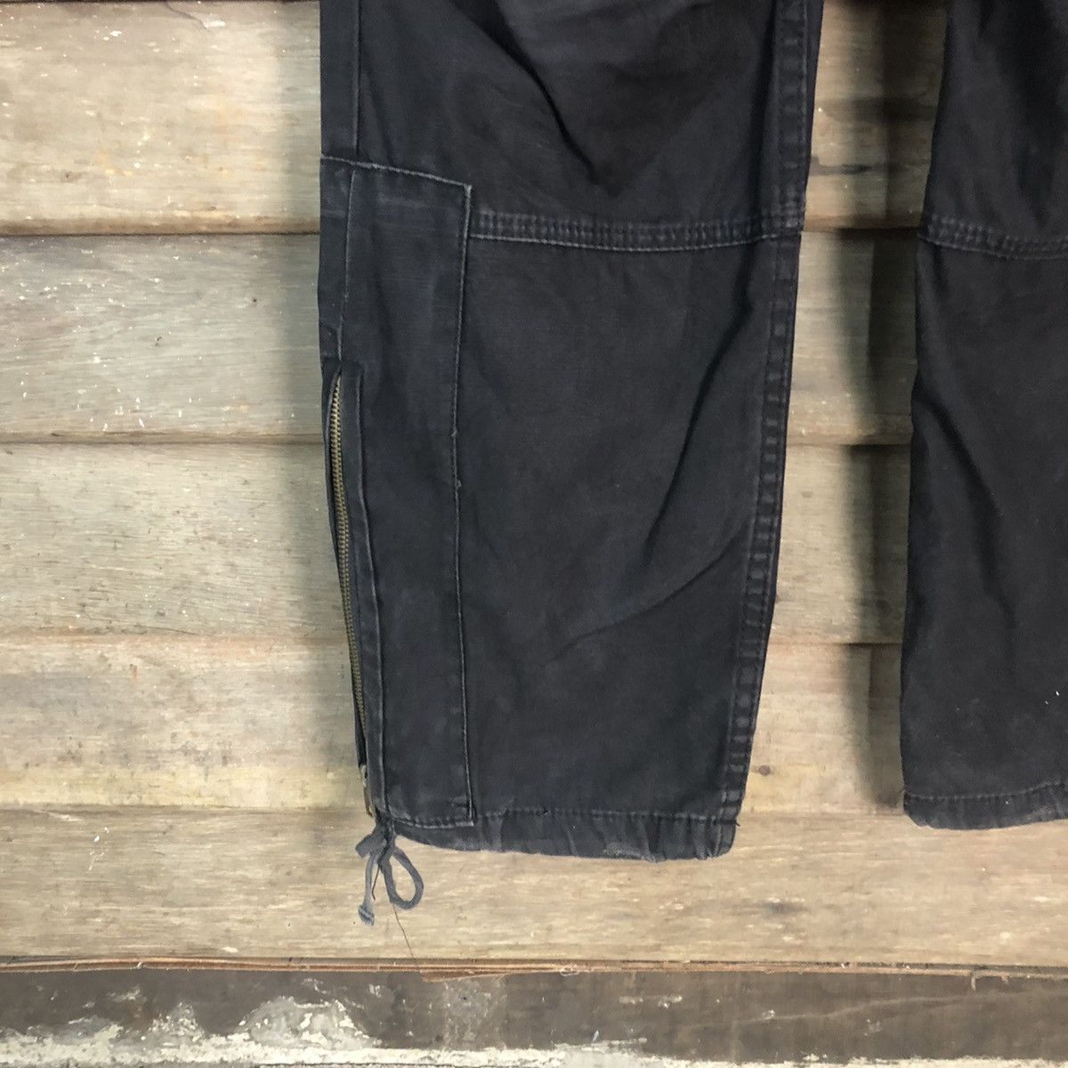 Japanese Brand JUNGLE STORM CARGO PANTS MULTIPOCKET BLACK STREETWEAR Size US 30 / EU 46 - 8 Thumbnail