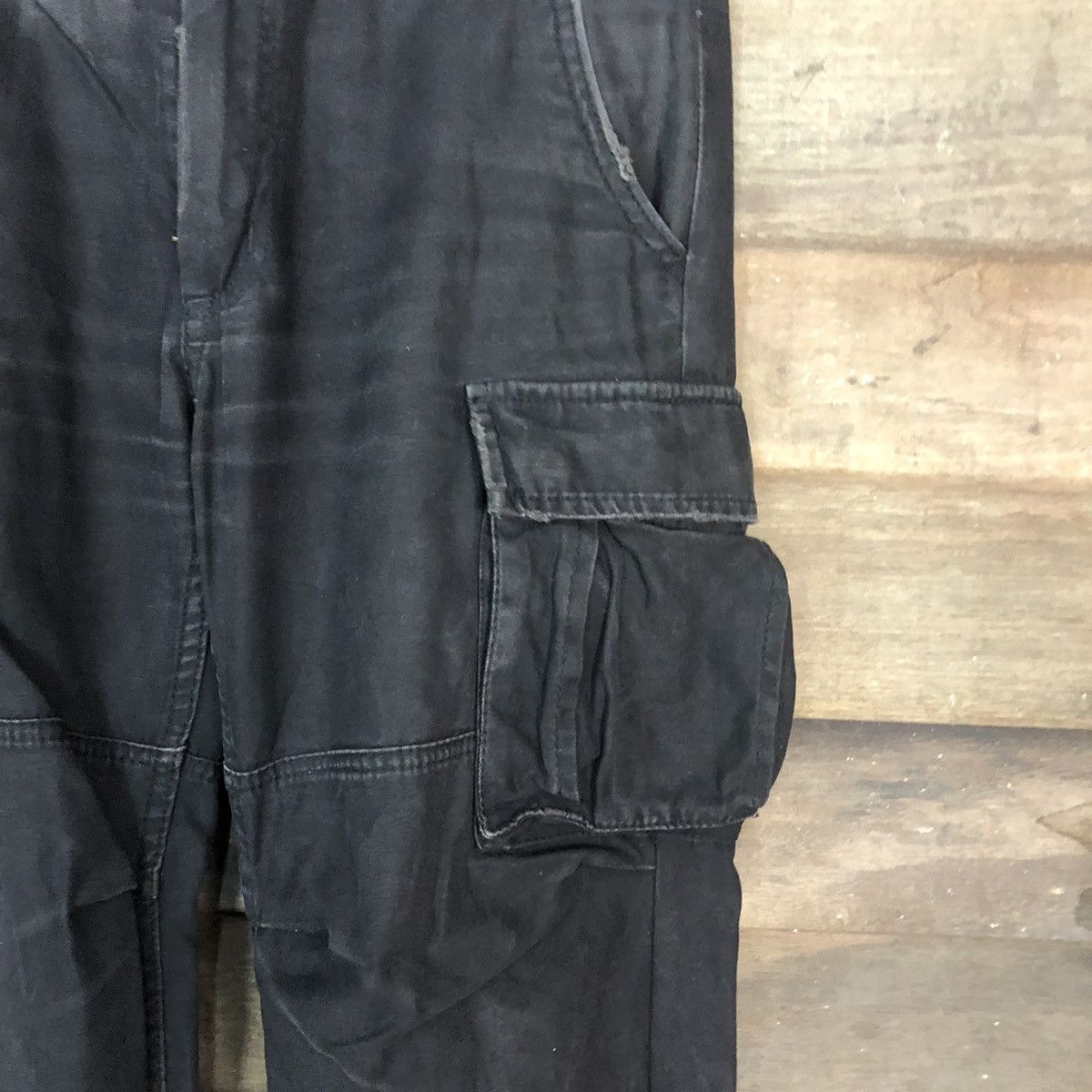 Japanese Brand JUNGLE STORM CARGO PANTS MULTIPOCKET BLACK STREETWEAR Size US 30 / EU 46 - 7 Thumbnail
