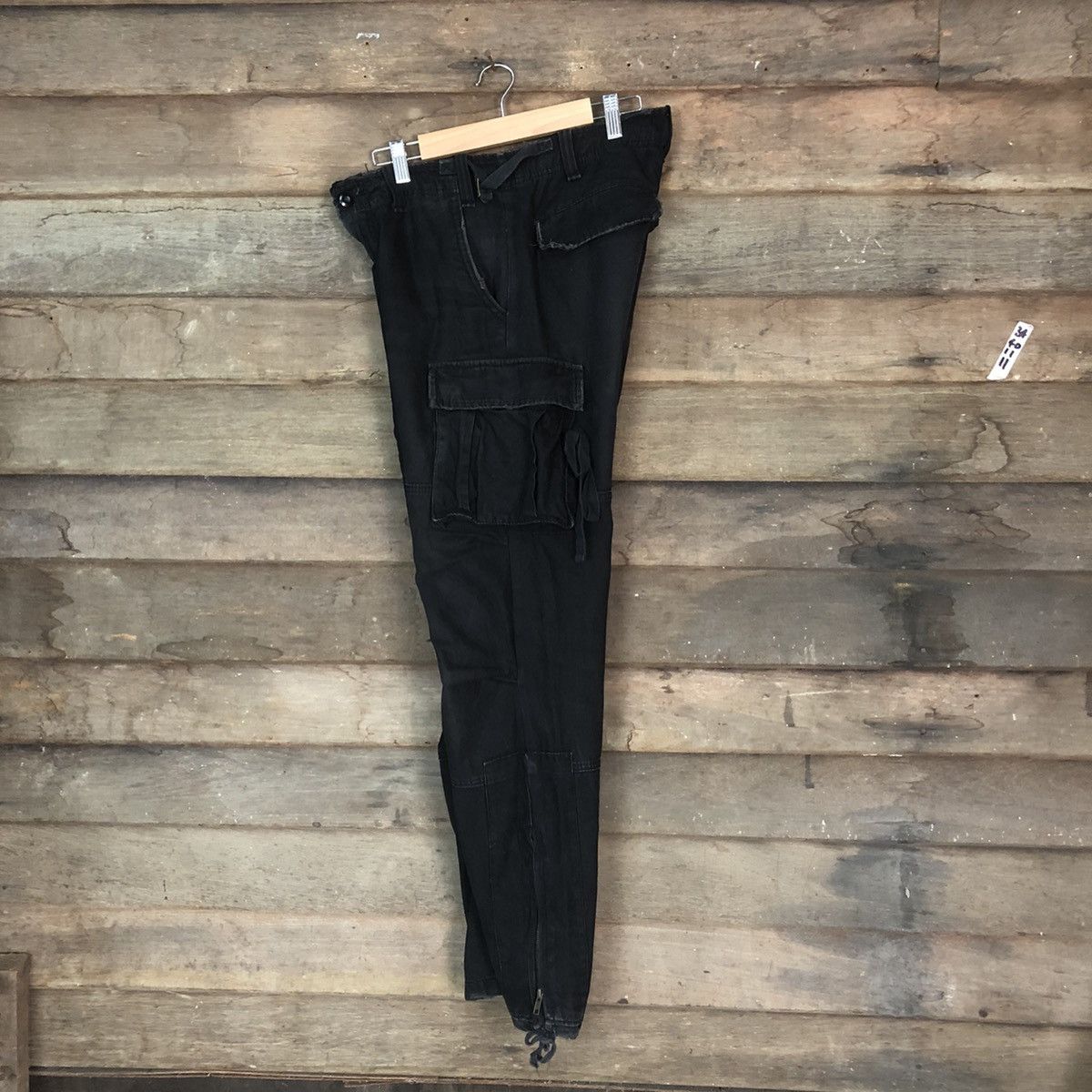Japanese Brand JUNGLE STORM CARGO PANTS MULTIPOCKET BLACK STREETWEAR Size US 30 / EU 46 - 18 Thumbnail