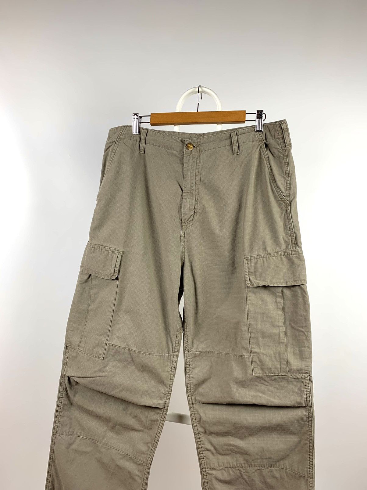 Carhartt 90s Vintage Carhartt Beige Cargo Pants Travis Scott Style Size US 36 / EU 52 - 3 Thumbnail