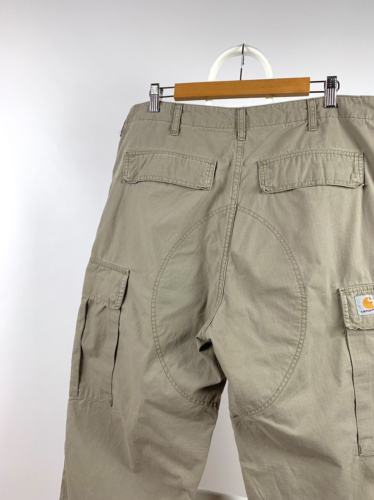 Carhartt 90s Vintage Carhartt Beige Cargo Pants Travis Scott Style Size US 36 / EU 52 - 7 Thumbnail