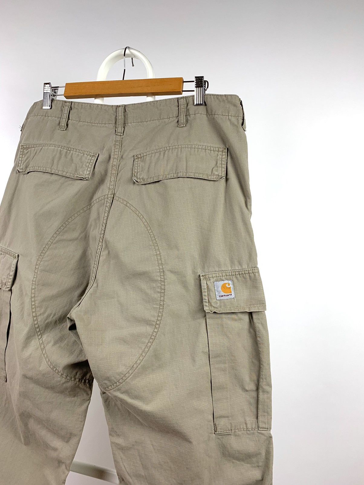 Carhartt 90s Vintage Carhartt Beige Cargo Pants Travis Scott Style Size US 36 / EU 52 - 6 Thumbnail