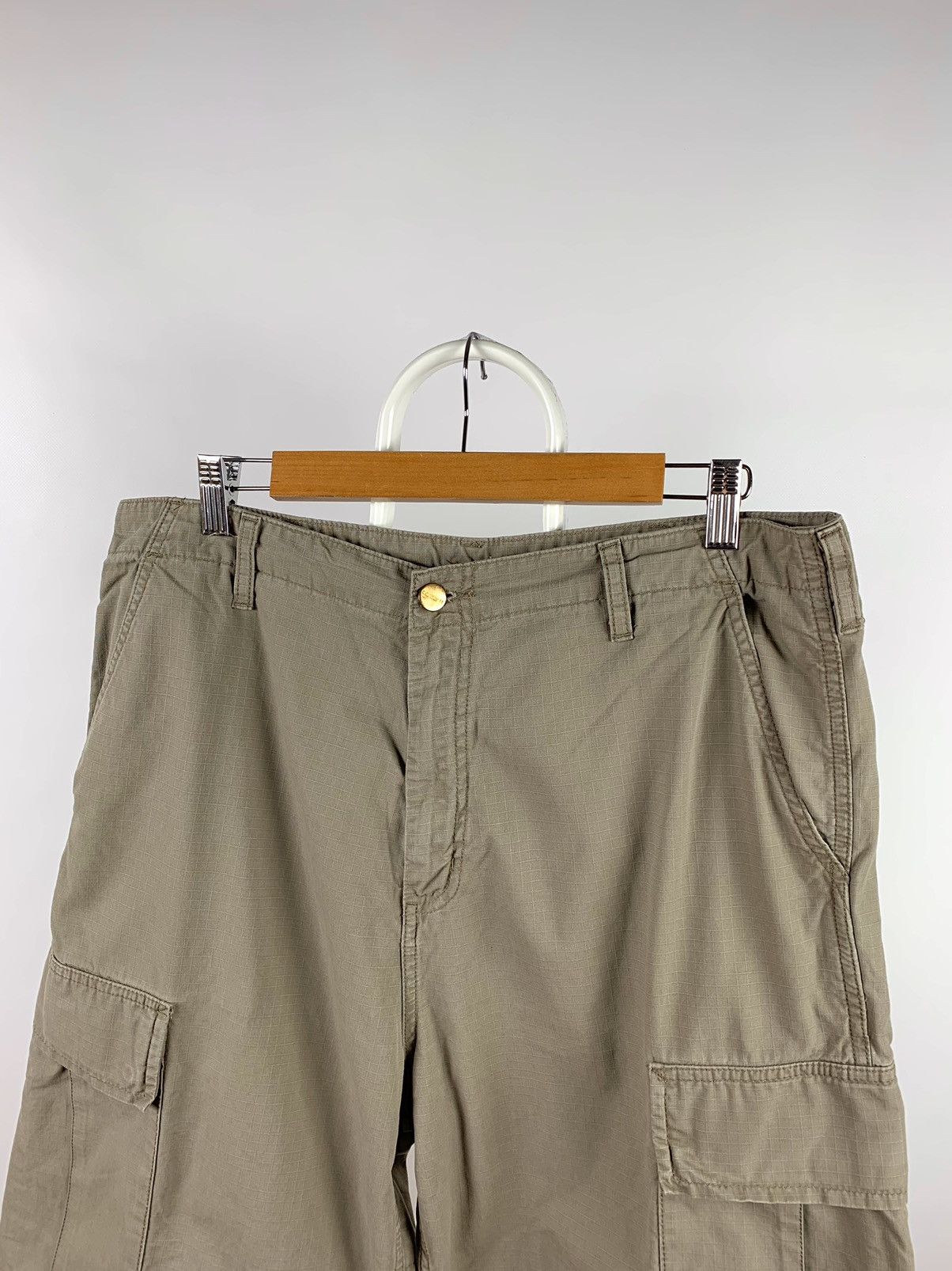 Carhartt 90s Vintage Carhartt Beige Cargo Pants Travis Scott Style Size US 36 / EU 52 - 11 Thumbnail