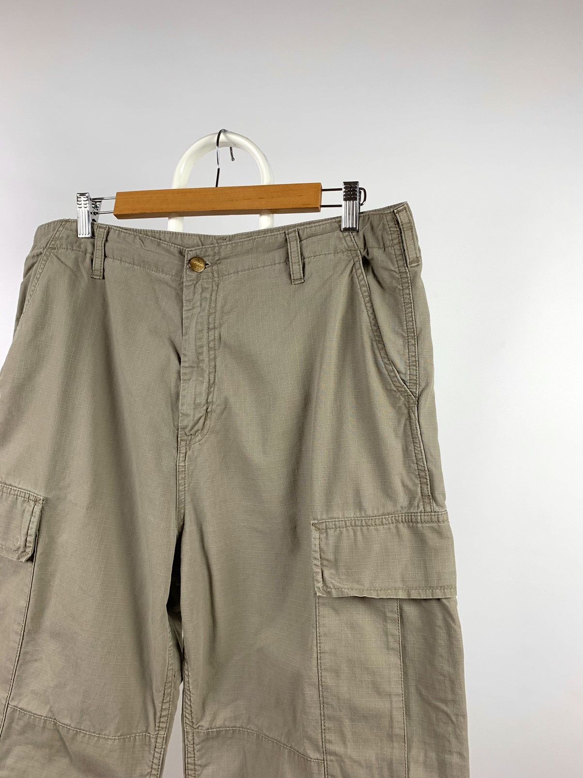 Carhartt 90s Vintage Carhartt Beige Cargo Pants Travis Scott Style Size US 36 / EU 52 - 4 Thumbnail