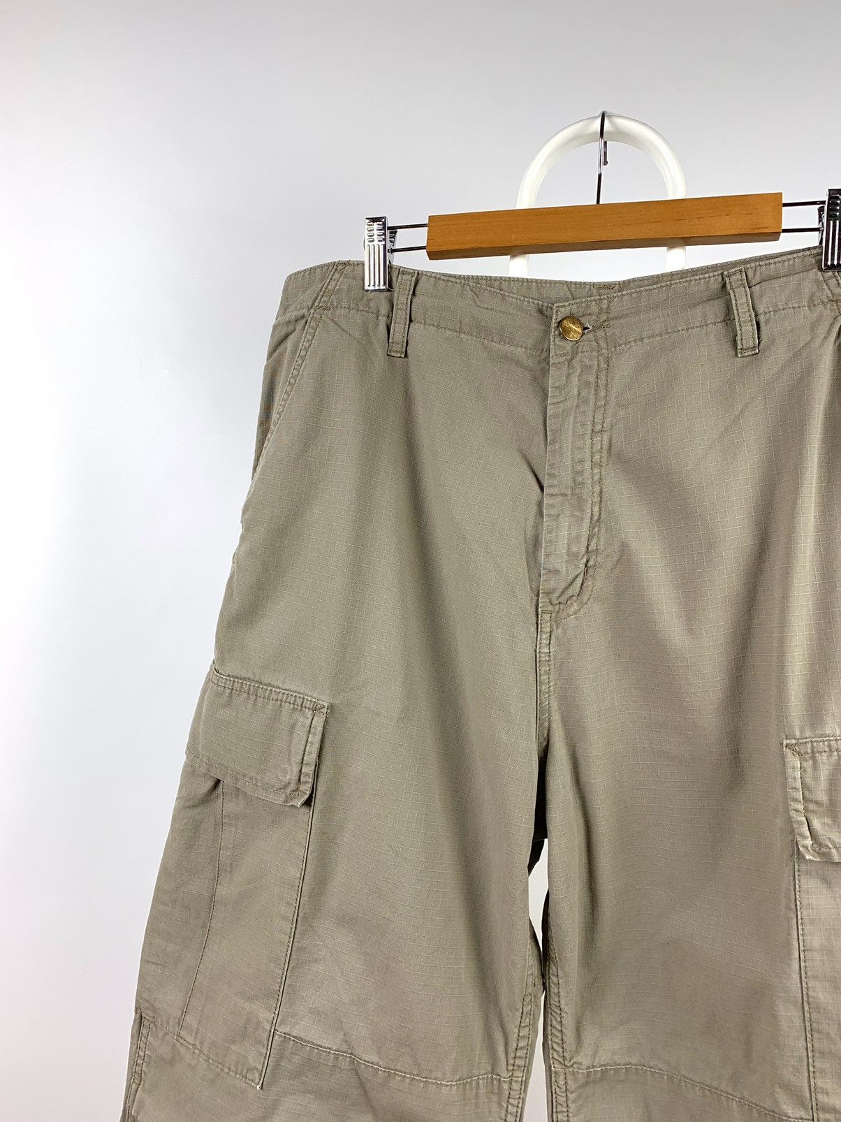 Carhartt 90s Vintage Carhartt Beige Cargo Pants Travis Scott Style Size US 36 / EU 52 - 5 Thumbnail