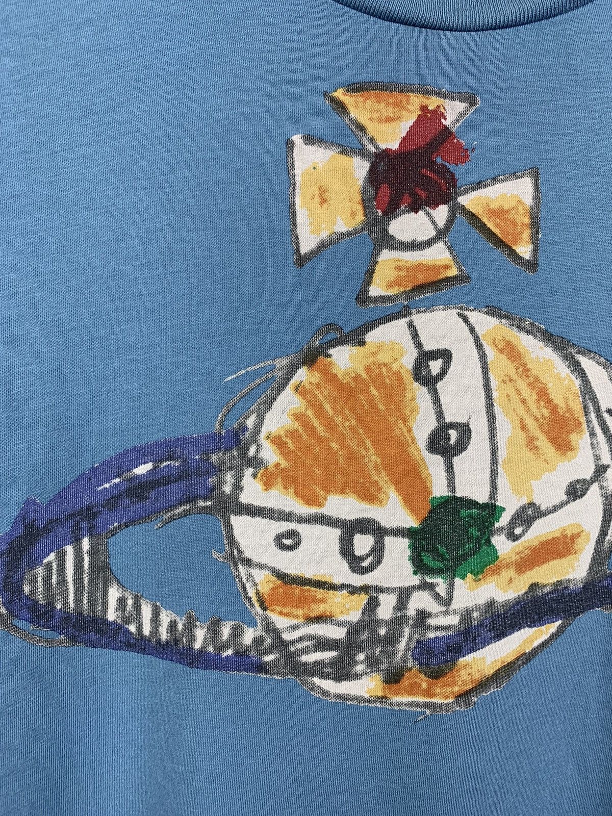 Vivienne Westwood Vivienne Westwood Big Logo Art Blue T-Shirt Size US XL / EU 56 / 4 - 6 Thumbnail