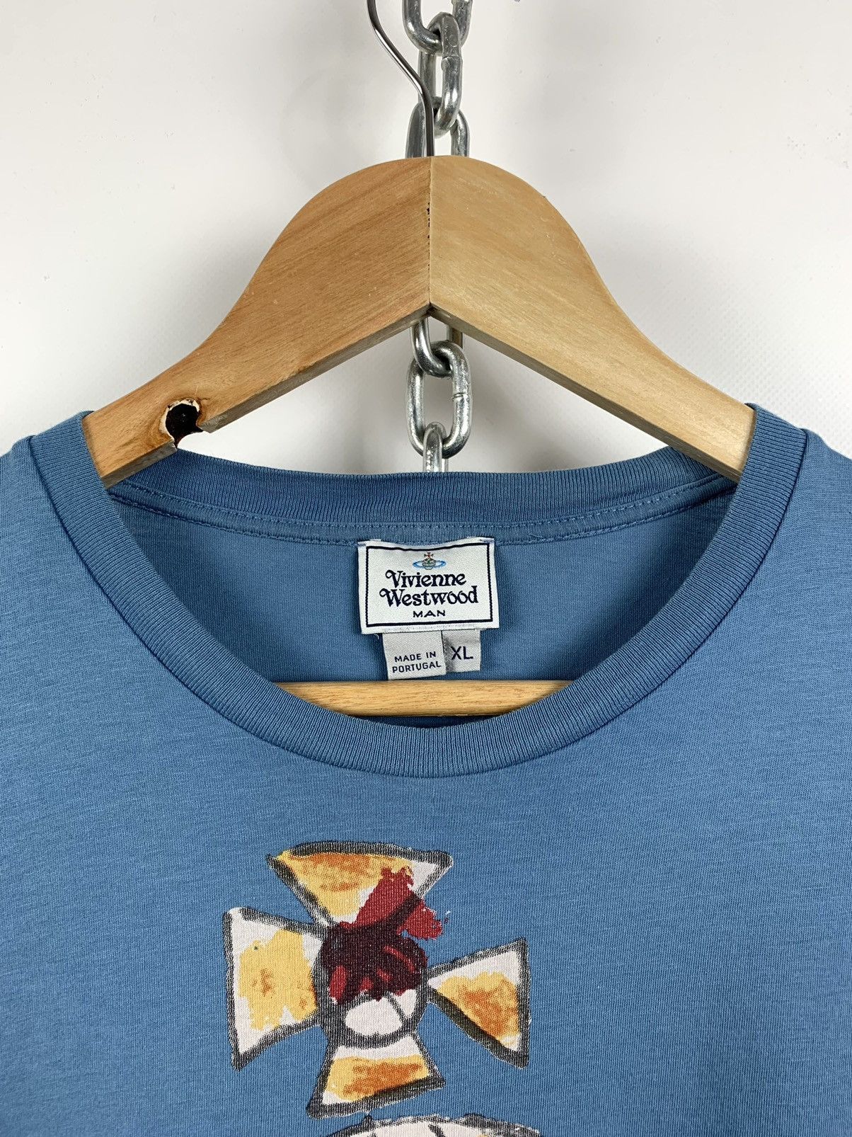 Vivienne Westwood Vivienne Westwood Big Logo Art Blue T-Shirt Size US XL / EU 56 / 4 - 8 Thumbnail