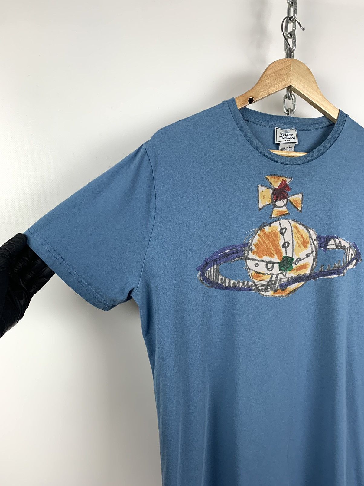 Vivienne Westwood Vivienne Westwood Big Logo Art Blue T-Shirt Size US XL / EU 56 / 4 - 5 Thumbnail
