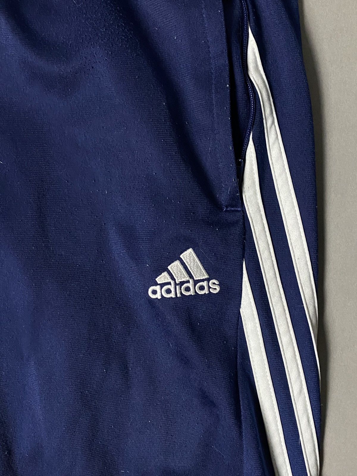 Adidas × Vintage Adidas vintage navy track pants small logo Size US 30 / EU 46 - 3 Thumbnail