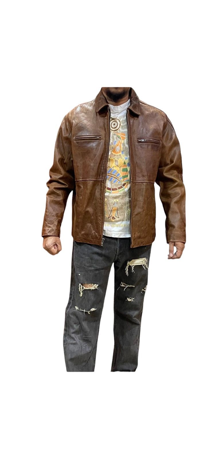 Genuine Leather Polo Jeans Ralph Lauren Genuine Leather Jackets Size US M / EU 48-50 / 2 - 1 Thumbnail