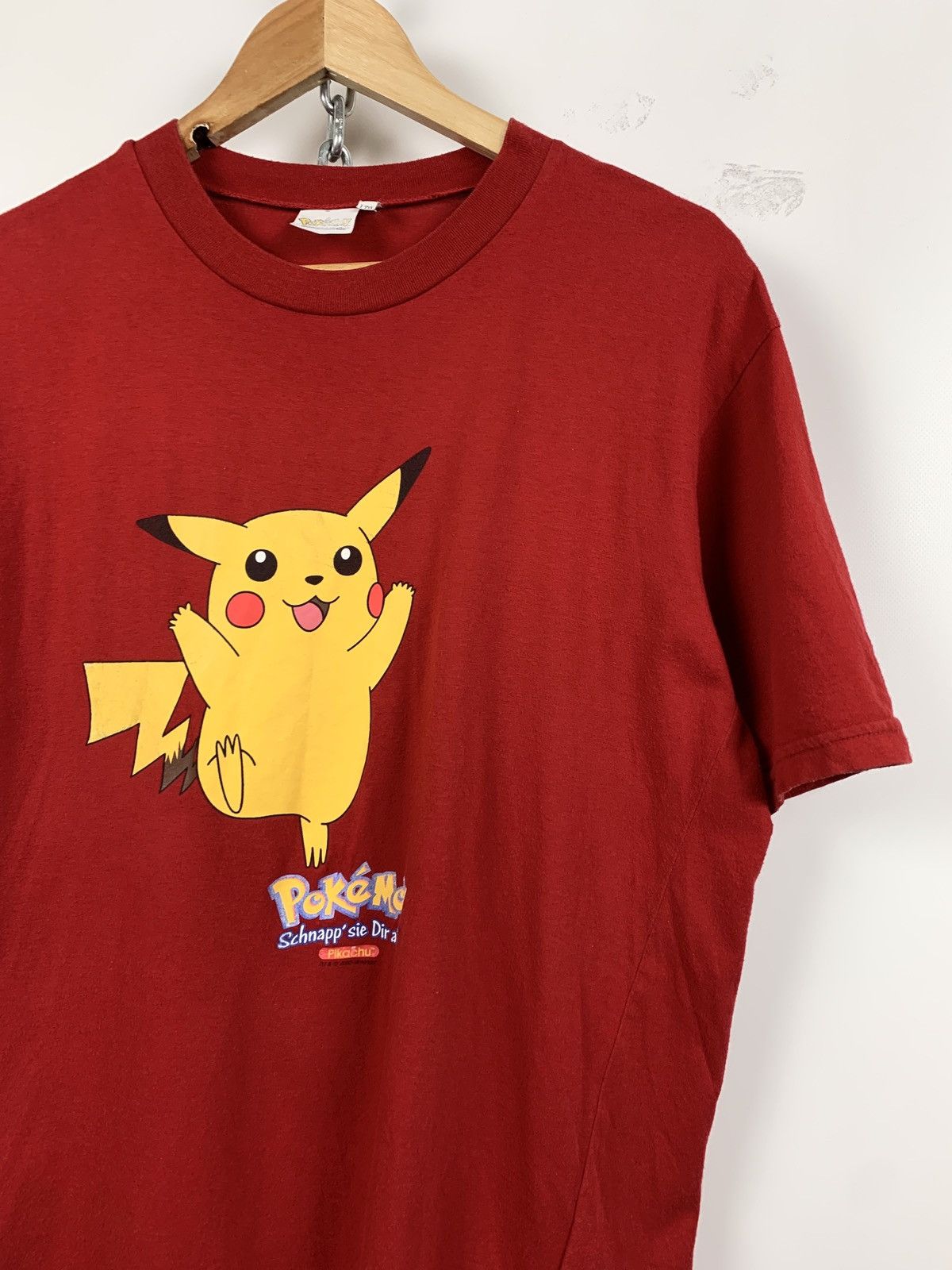 Nintendo 2000 Vintage Pokemon Pikachu Nintendo Red T-Shirt Size US M / EU 48-50 / 2 - 3 Thumbnail