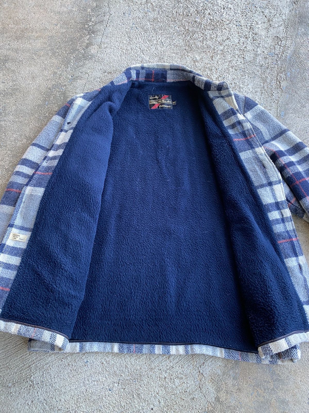 Sears × Vintage Vintage 70s Sears Flannel Lined ALD Jacket Size US XL / EU 56 / 4 - 2 Thumbnail