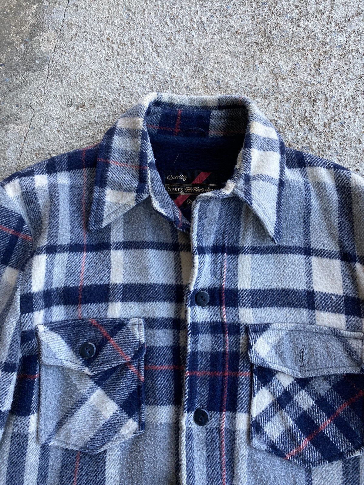 Sears × Vintage Vintage 70s Sears Flannel Lined ALD Jacket Size US XL / EU 56 / 4 - 6 Thumbnail