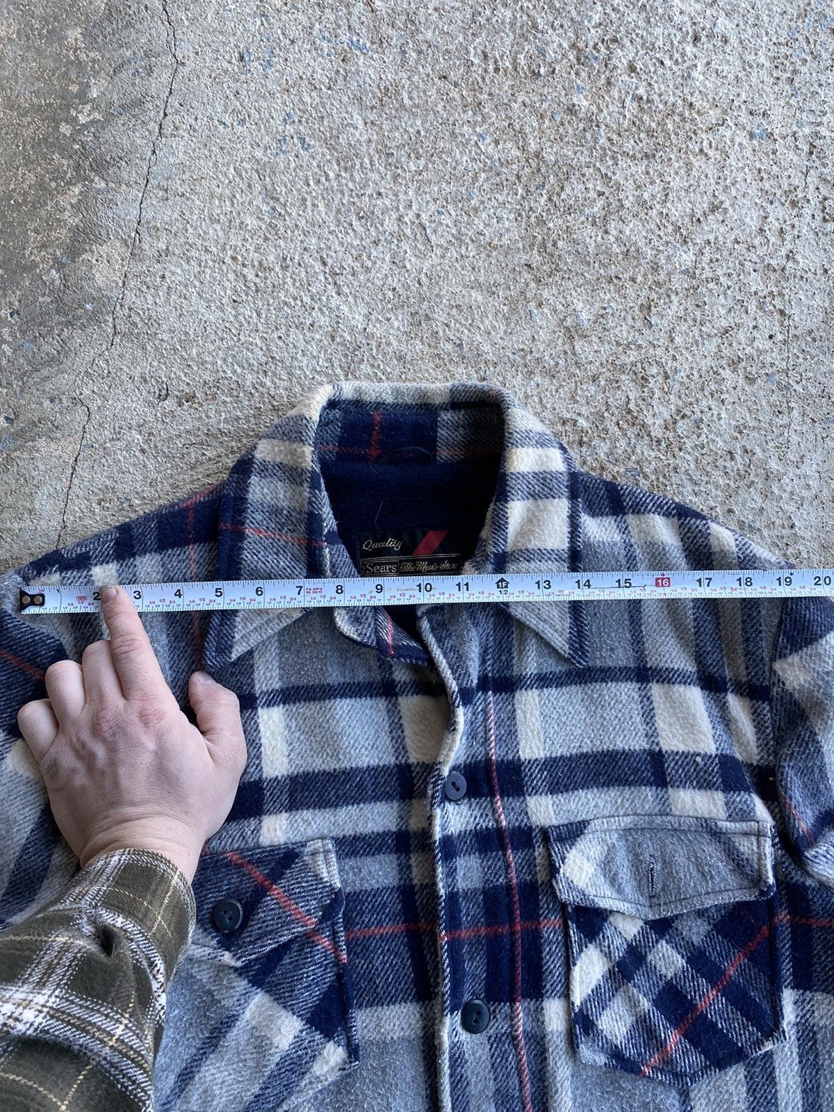 Sears × Vintage Vintage 70s Sears Flannel Lined ALD Jacket Size US XL / EU 56 / 4 - 13 Thumbnail