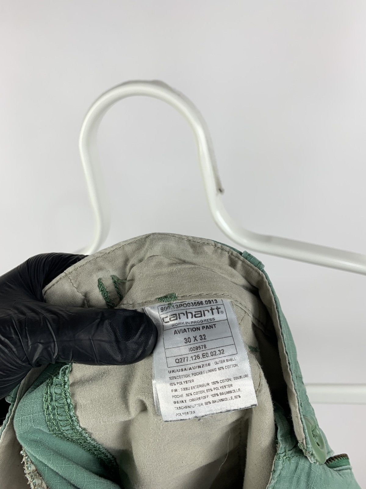 Carhartt Vintage Carhartt WIP Distressed Turquoise Cargo Pants Size US 30 / EU 46 - 23 Thumbnail