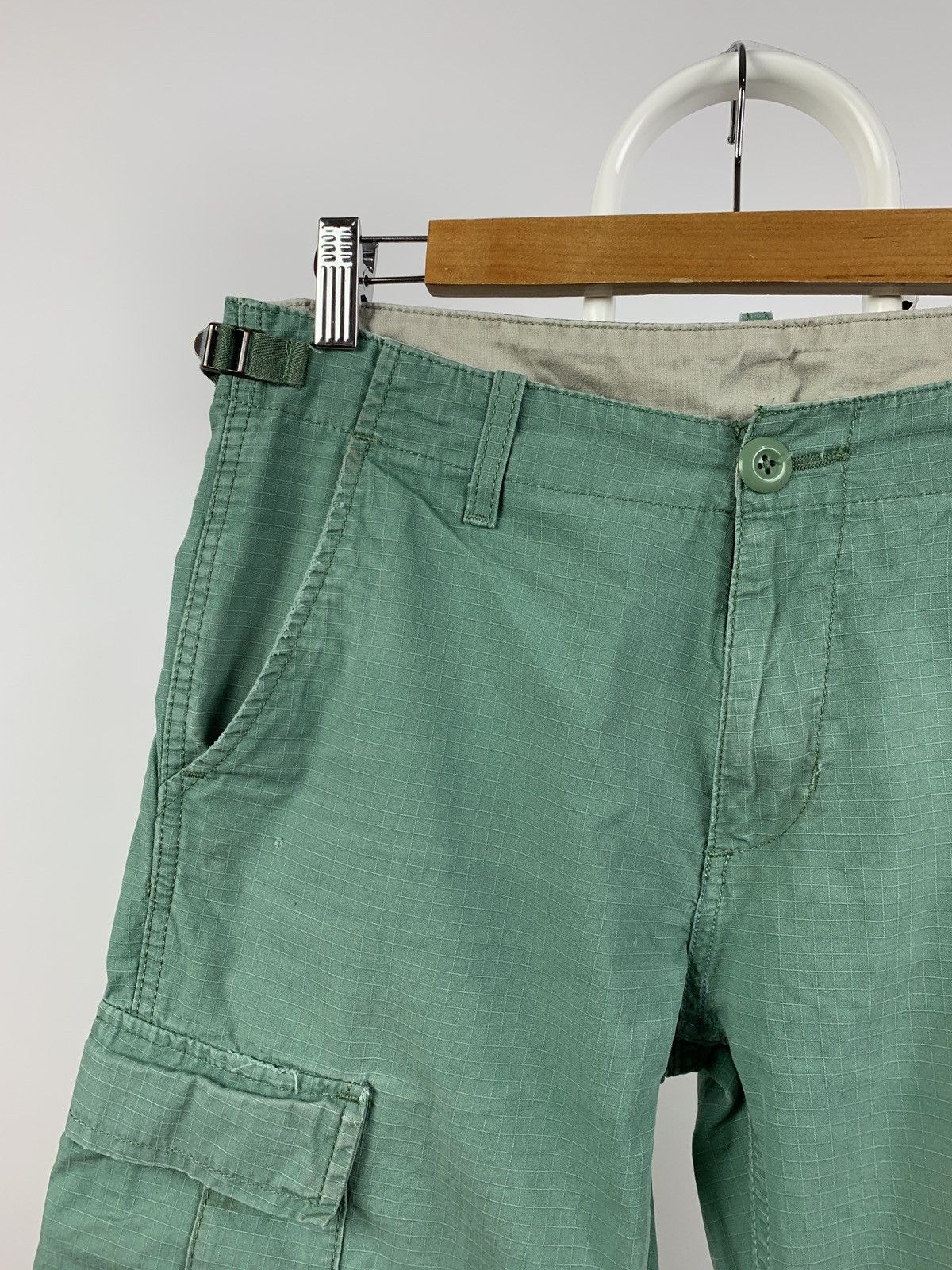 Carhartt Vintage Carhartt WIP Distressed Turquoise Cargo Pants Size US 30 / EU 46 - 11 Thumbnail