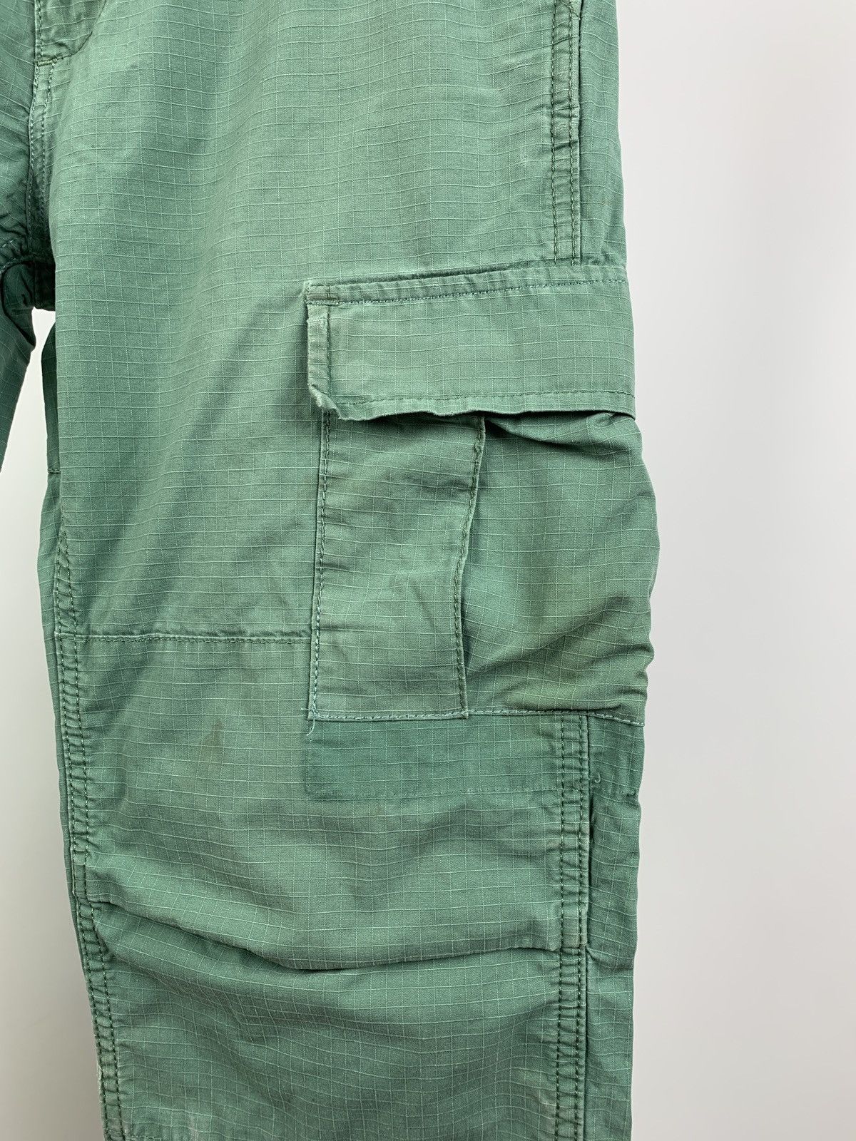 Carhartt Vintage Carhartt WIP Distressed Turquoise Cargo Pants Size US 30 / EU 46 - 17 Thumbnail
