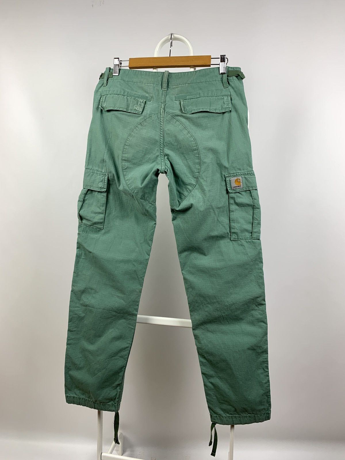 Carhartt Vintage Carhartt WIP Distressed Turquoise Cargo Pants Size US 30 / EU 46 - 5 Thumbnail