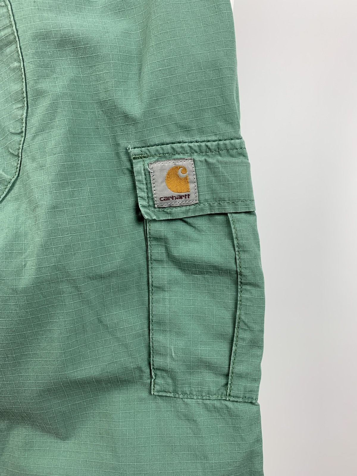 Carhartt Vintage Carhartt WIP Distressed Turquoise Cargo Pants Size US 30 / EU 46 - 14 Thumbnail