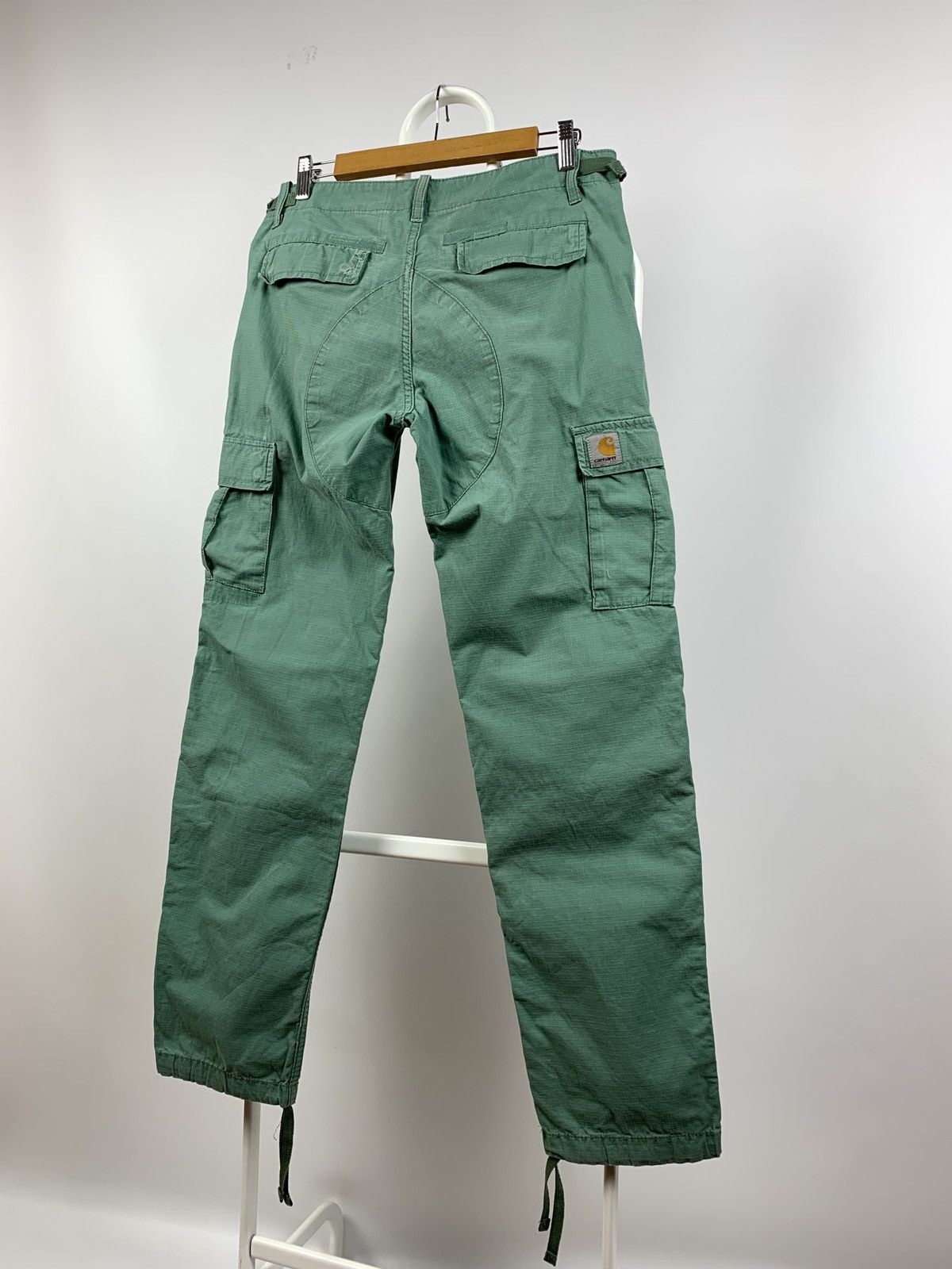 Carhartt Vintage Carhartt WIP Distressed Turquoise Cargo Pants Size US 30 / EU 46 - 21 Thumbnail