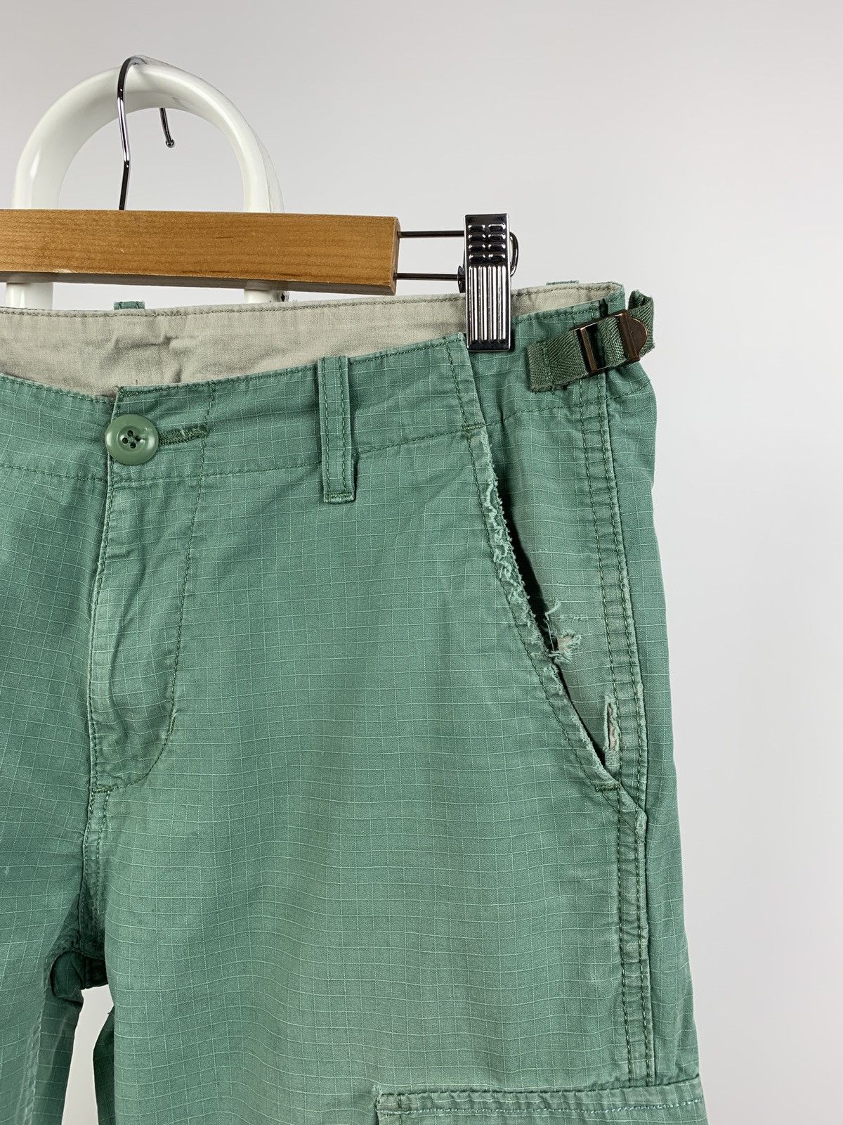 Carhartt Vintage Carhartt WIP Distressed Turquoise Cargo Pants Size US 30 / EU 46 - 10 Thumbnail