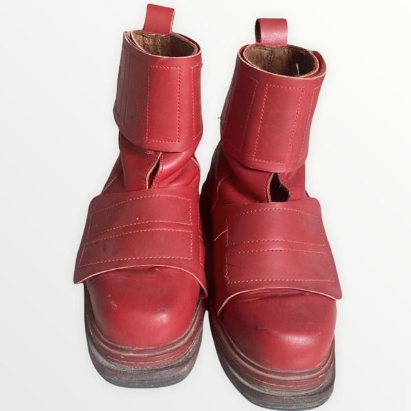 Dirk Bikkembergs Dirk Bikkembergs Velcro Leather Boots AW96