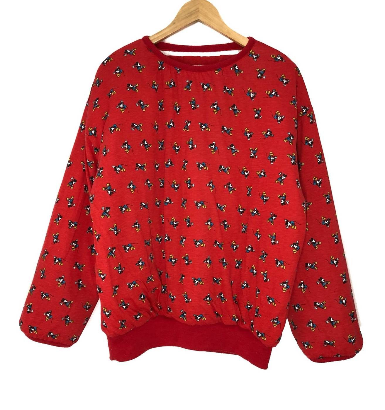Cartoon Network × Disney × Mickey Mouse Vintage Mickey Mouse Reversible Sweatshirts Size US L / EU 52-54 / 3 - 2 Thumbnail