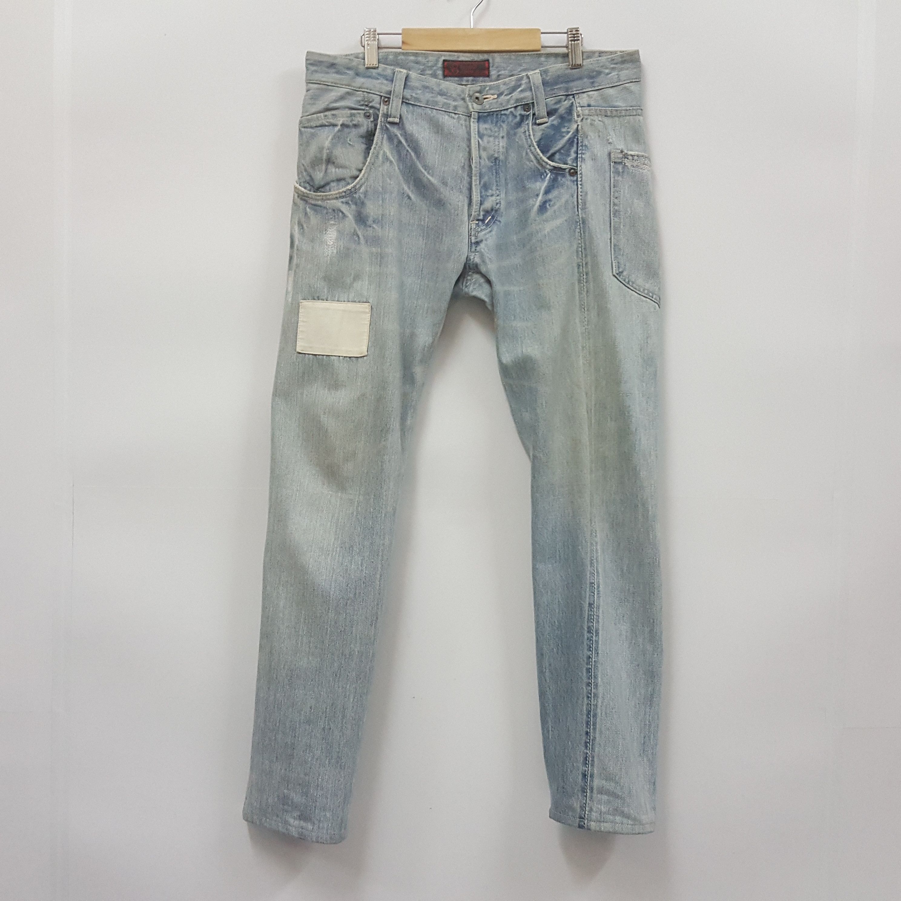 Johnbull × Vintage Vintage Johnbull kojima Japan nice design red line jeans Size US 34 / EU 50 - 8 Thumbnail